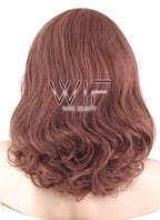 16" Wavy Ash Purple Lace Front Synthetic Wig LF467