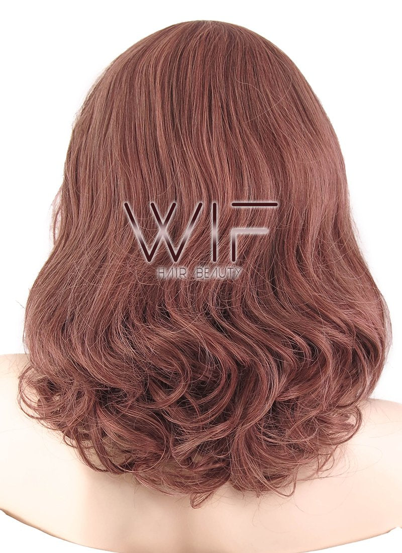 16" Wavy Ash Purple Lace Front Synthetic Wig LF467
