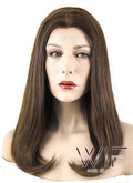 17" Straight Mixed Brown Lace Front Synthetic Wig LF470