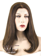 17" Straight Mixed Brown Lace Front Synthetic Wig LF470