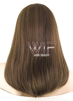 17" Straight Mixed Brown Lace Front Synthetic Wig LF470