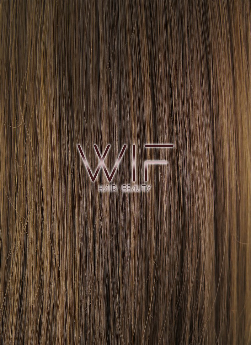 17" Straight Mixed Brown Lace Front Synthetic Wig LF470