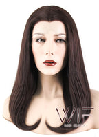 17" Straight Dark Brown Lace Front Synthetic Wig LF471