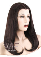 17" Straight Dark Brown Lace Front Synthetic Wig LF471