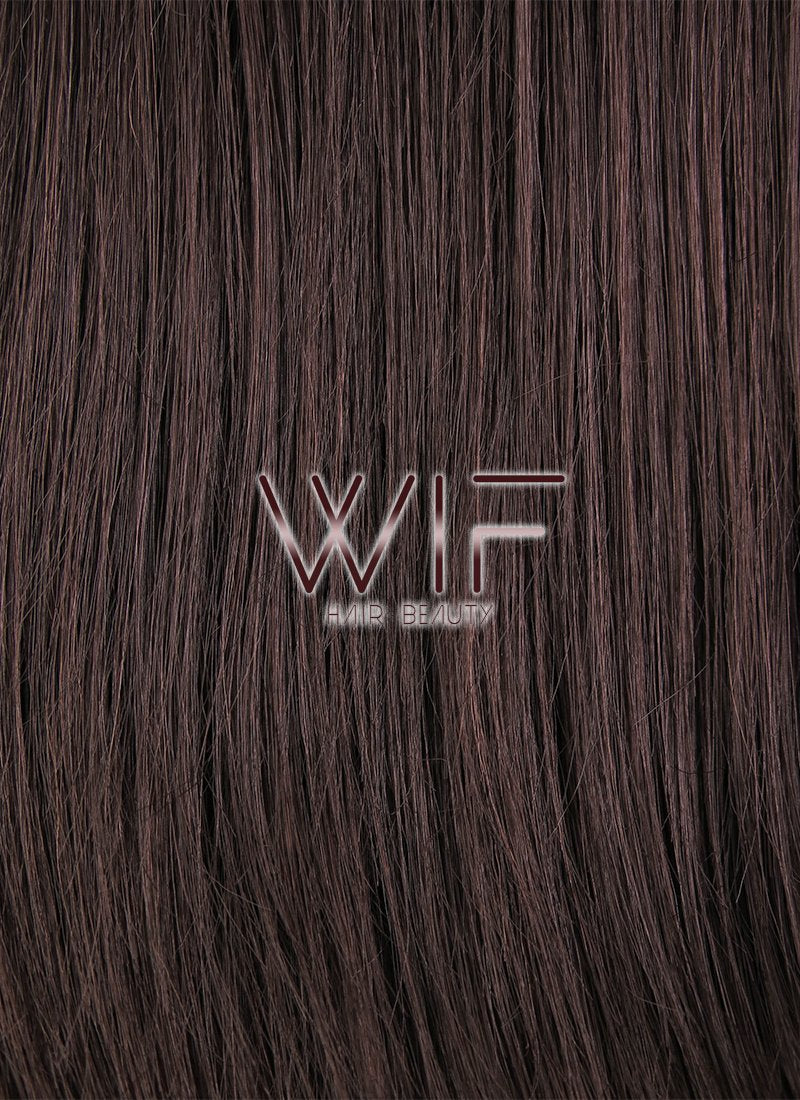 17" Straight Dark Brown Lace Front Synthetic Wig LF471
