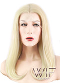 17" Straight Light Blonde Lace Front Synthetic Wig LF476