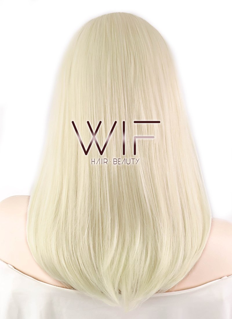 17" Straight Light Blonde Lace Front Synthetic Wig LF476
