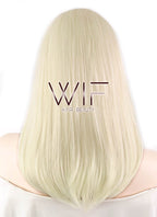 17" Straight Light Blonde Lace Front Synthetic Wig LF476