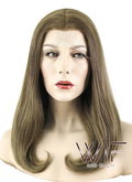17" Straight Ash Brown Lace Front Synthetic Wig LF477