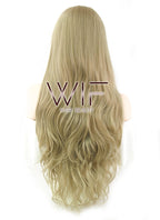 28" Wavy Mixed Blonde Lace Front Synthetic Wig LF633