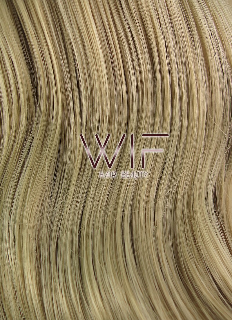 28" Wavy Ash Blonde Lace Front Synthetic Wig LF641A