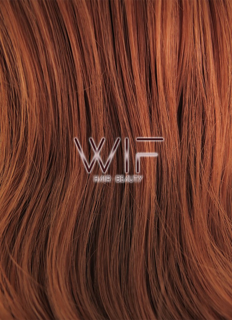 28" Wavy Reddish Brown Lace Front Synthetic Wig LF667D