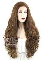 28" Wavy Brown Lace Front Synthetic Wig LF667J