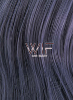 28" Wavy Purplish Grey Lace Front Synthetic Wig LF667