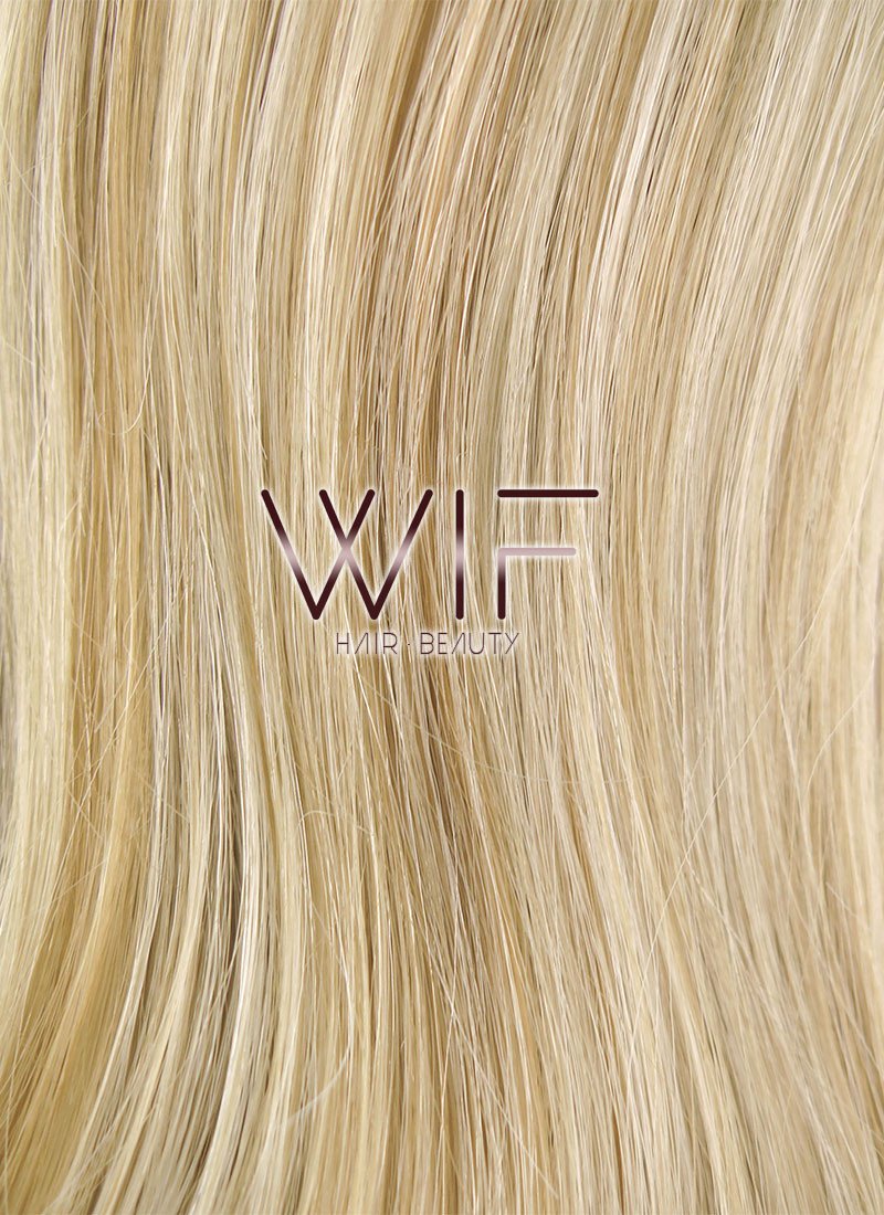 24" / 28" Wavy Mixed Ash Blonde Lace Front Synthetic Wig LF675