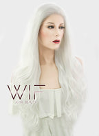28" Wavy White Lace Front Synthetic Wig LF686C