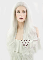 28" Wavy White Lace Front Synthetic Wig LF686C