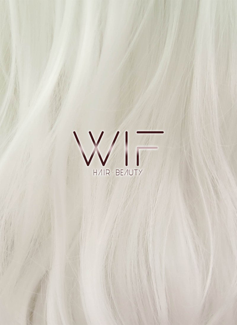 28" Wavy White Lace Front Synthetic Wig LF686C