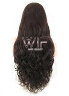 28" Wavy Brown Lace Front Synthetic Wig LF686D