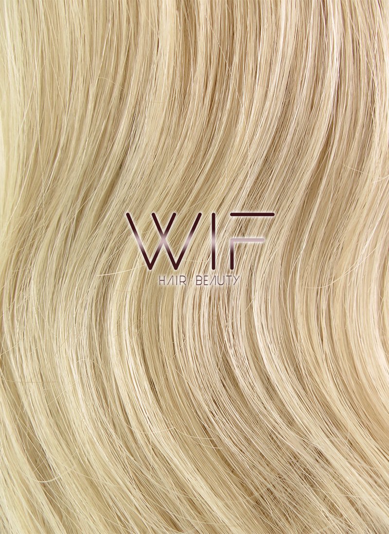 28" Wavy Blonde With Dark Roots Lace Front Synthetic Wig LF734