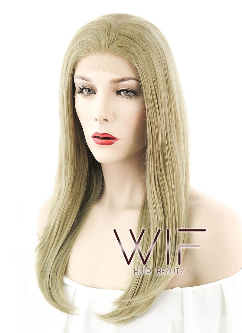 18" Straight Blonde Lace Front Synthetic Wig LF769A