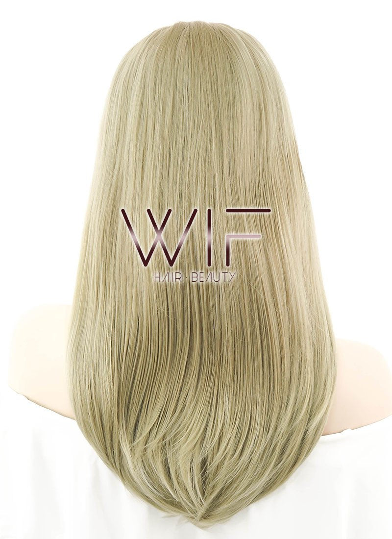 18" Straight Blonde Lace Front Synthetic Wig LF769A