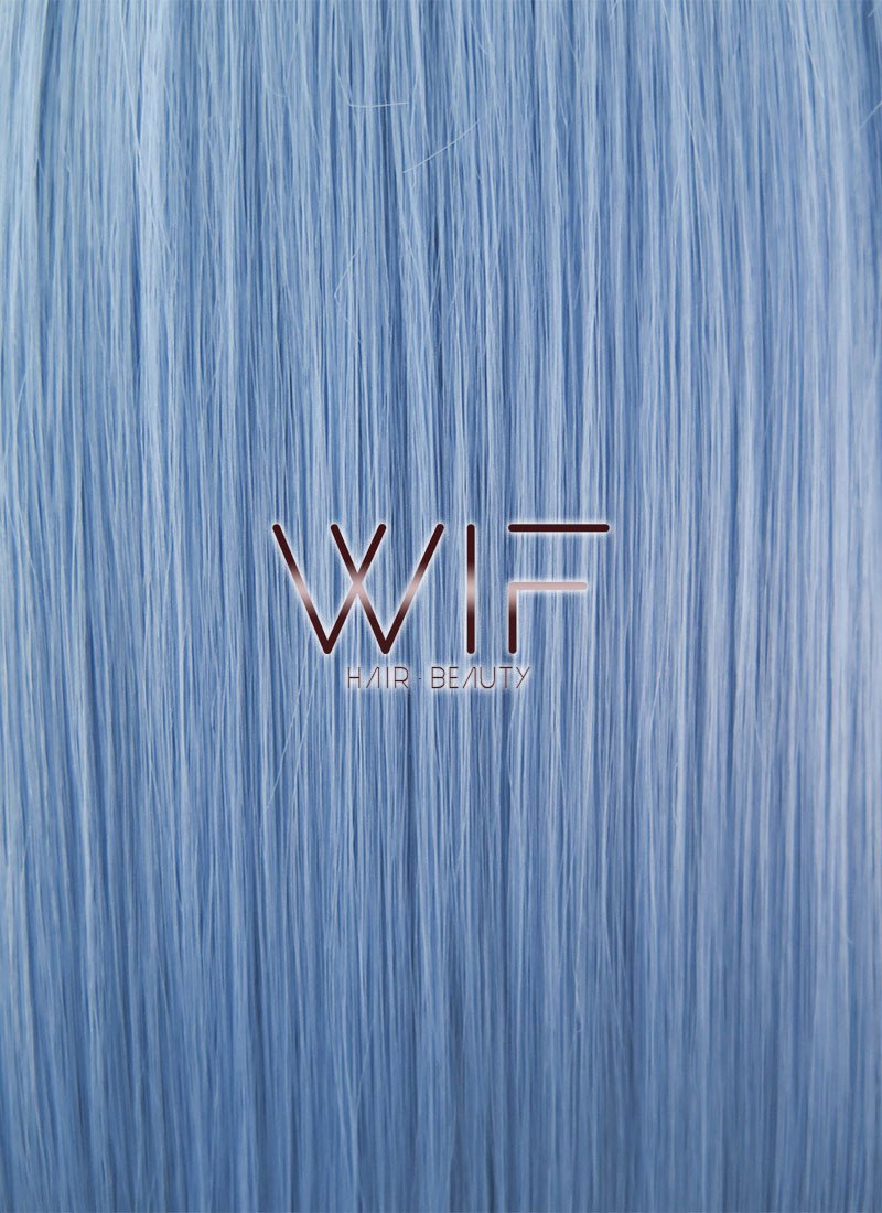 28" Straight Light Blue Lace Front Synthetic Wig LF769B
