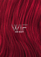 14" Wavy Red Lace Front Synthetic Wig LF771F