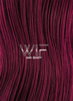 28" Wavy Reddish Purple Lace Front Synthetic Wig LF814