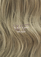 30" Curly Medium Blonde Lace Front Synthetic Wig LF824C