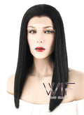 16" Straight Black Lace Front Synthetic Wig LF836C