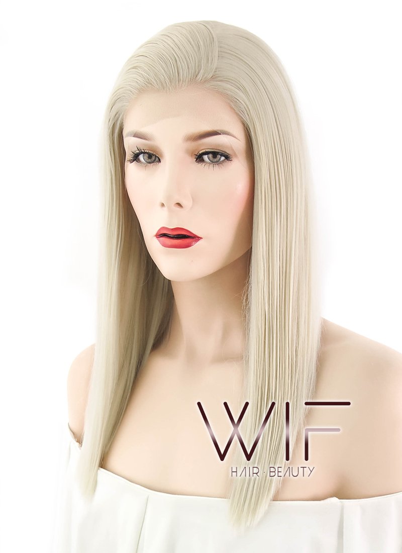 16" Straight Light Blonde Lace Front Synthetic Wig LF836D