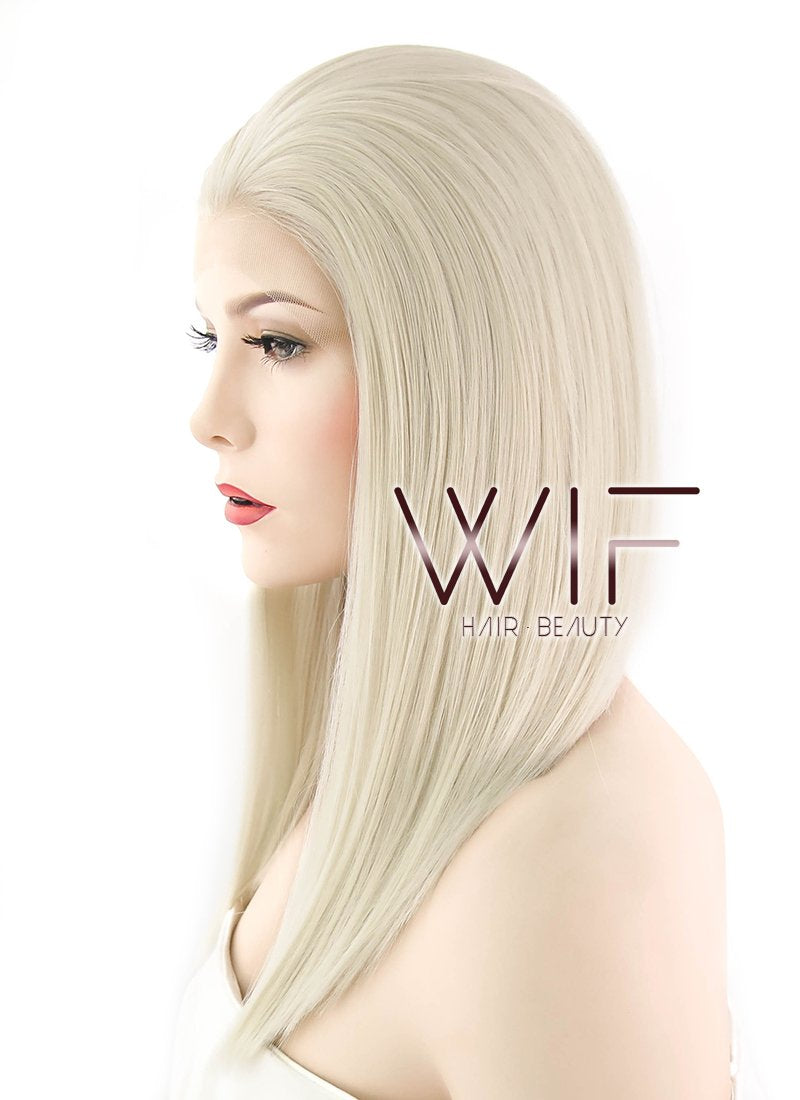 16" Straight Light Blonde Lace Front Synthetic Wig LF836D