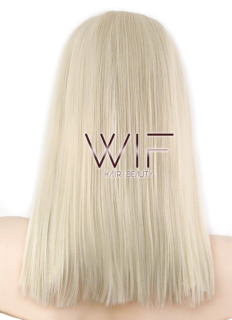16" Straight Light Blonde Lace Front Synthetic Wig LF836D
