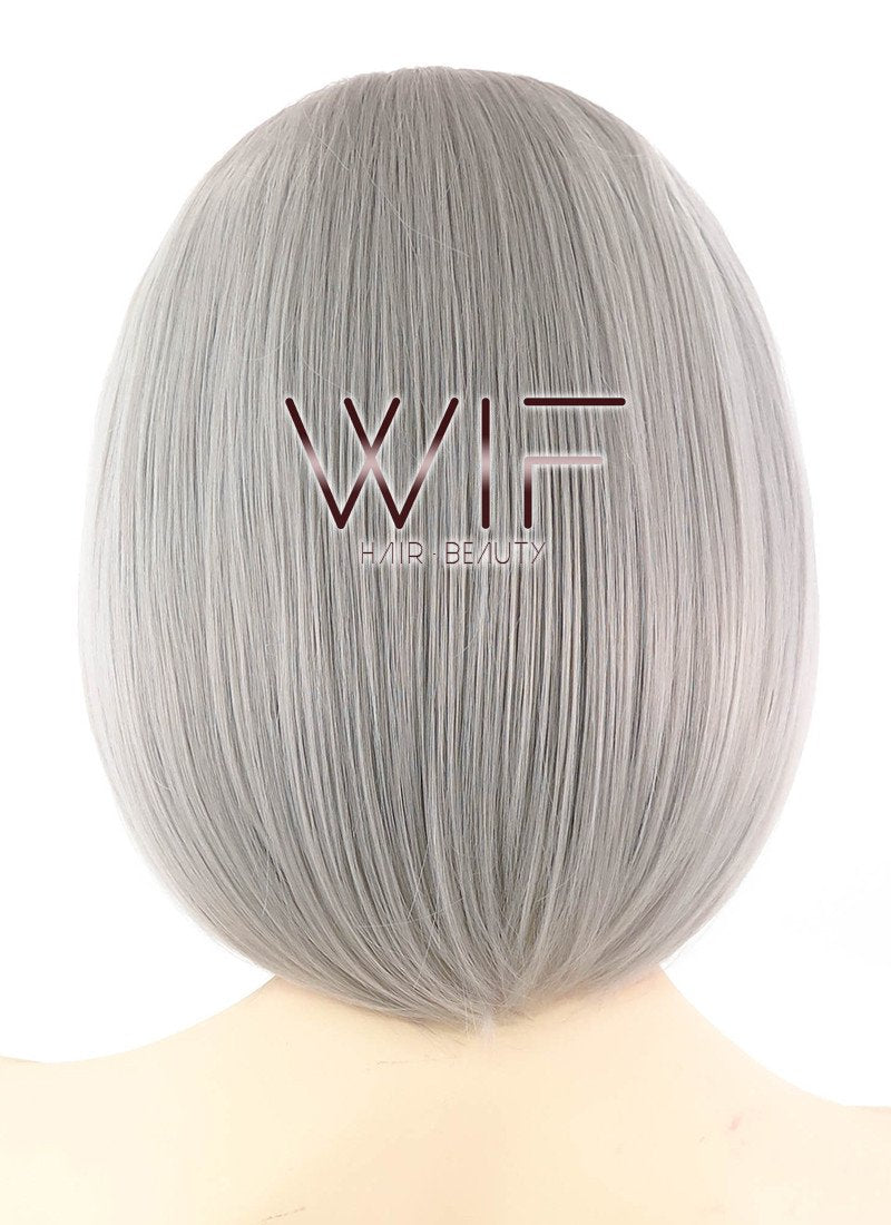12" Straight Grey Lace Front Synthetic Wig LF837B
