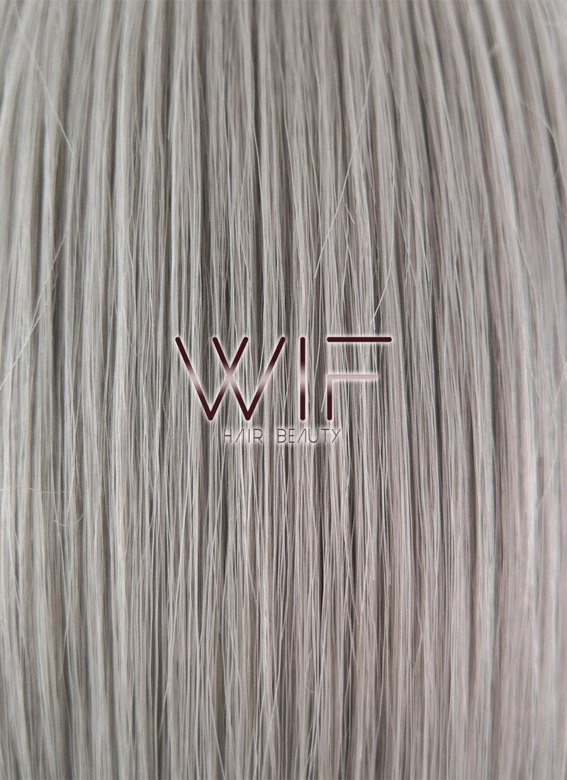 12" Straight Grey Lace Front Synthetic Wig LF837B