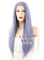 28" Straight Purple Lace Front Synthetic Wig LF841