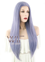 28" Straight Purple Lace Front Synthetic Wig LF841