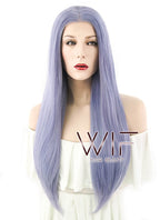 28" Straight Purple Lace Front Synthetic Wig LF841
