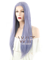 28" Straight Purple Lace Front Synthetic Wig LF841