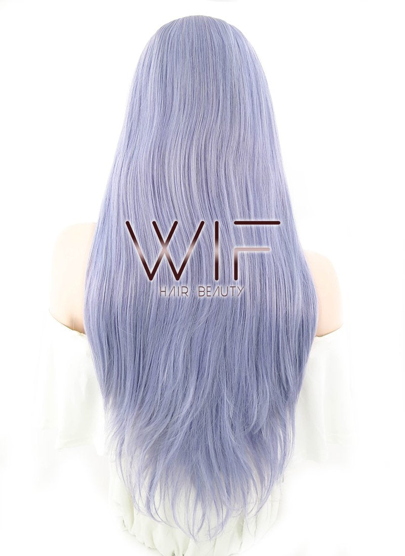 28" Straight Purple Lace Front Synthetic Wig LF841