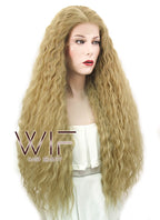 28" Wavy Blonde Lace Front Synthetic Wig LF871A