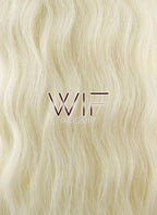 28" Wavy Light Blonde Lace Front Synthetic Wig LF871