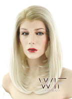 14" Straight Two Tone Blonde Lace Front Synthetic Wig LF872A