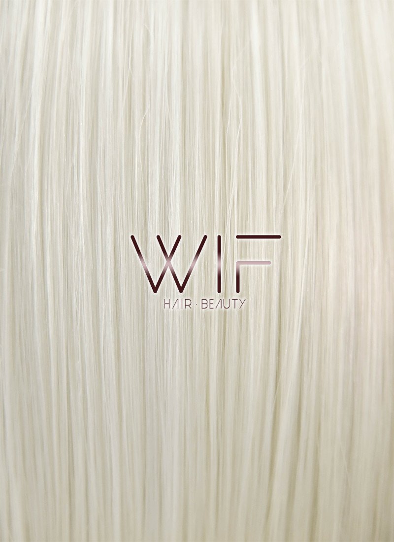 14" Medium Straight Two Tone Blonde Lace Front Synthetic Hair Wig LF872A