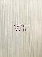 14" Medium Straight Two Tone Blonde Lace Front Synthetic Hair Wig LF872A