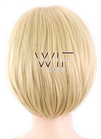 9" Straight Blonde Synthetic Wig LG11