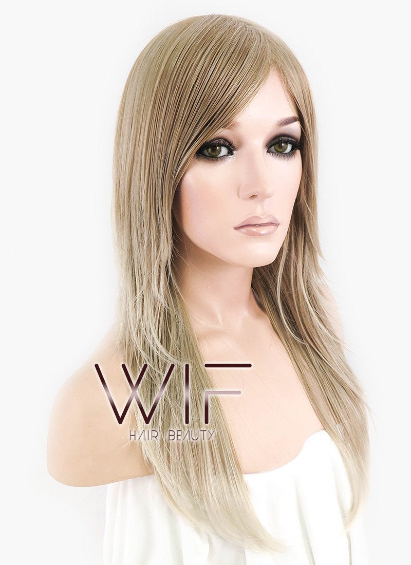 22" Straight Mixed Blonde Synthetic Wig LM04