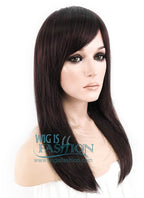 22" Straight Dark Brown Synthetic Wig LM08