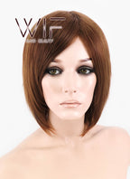 12" Straight Chestnut Brown Synthetic Wig LQ114